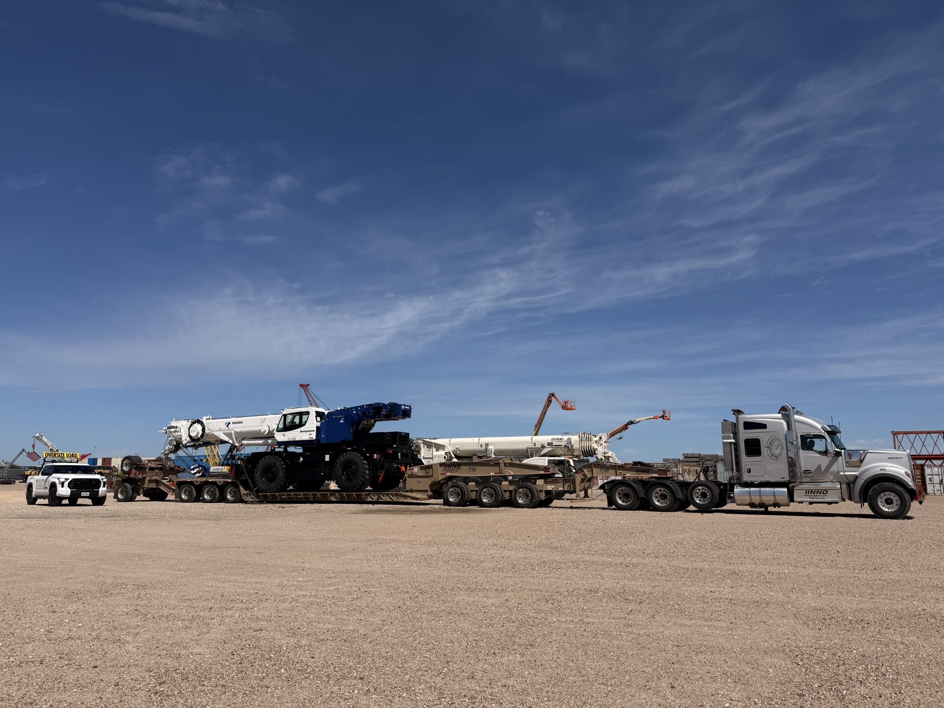 Heavy Equipment Convoy — Desert Operation